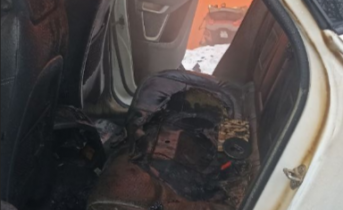 В Мурманской области загорелся автомобиль Пожар