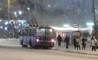 Семейная пара устроила дебош в общественном транспорте в Мурманске Троллейбус