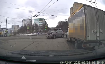Опасный маневр в Мурманске Дорога