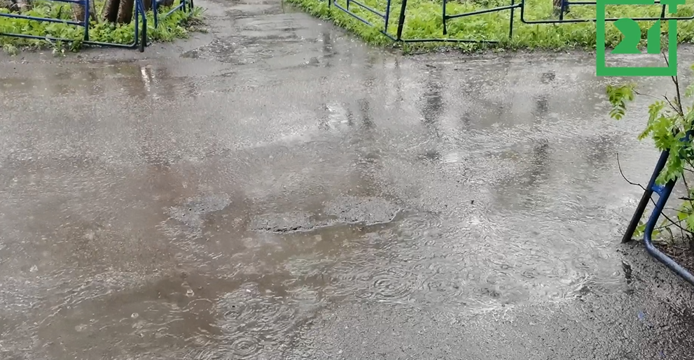 Мощный ливень обрушился на Мурманск Ливень