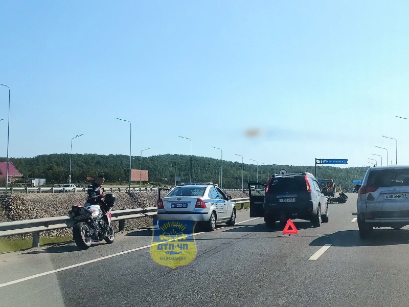 Соцсети: в Мурманске сбили мотоциклиста Авария