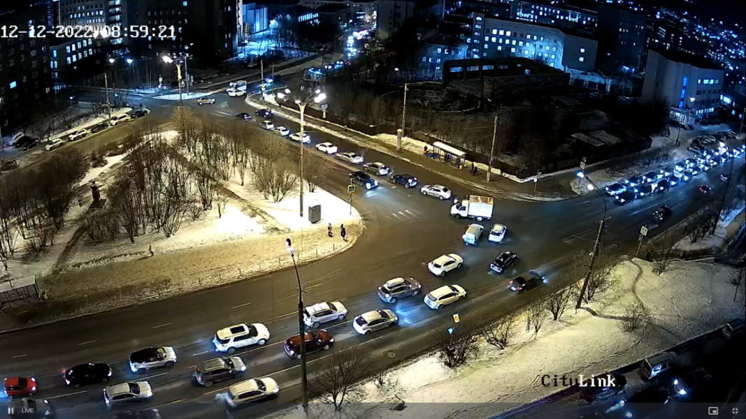 Мурманские водители застряли в огромной пробке Пробки