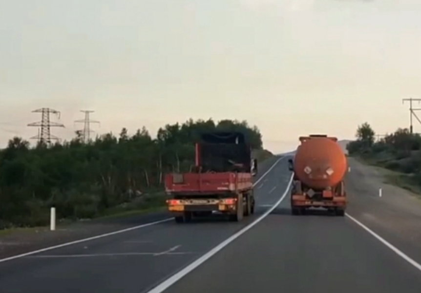 Опасный обгон Нарушитель