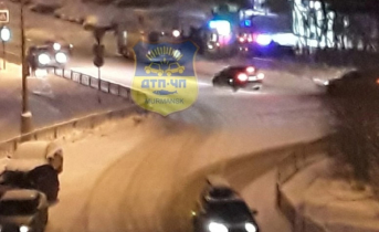 Соцсети: В Мурманске сбили человека Авария