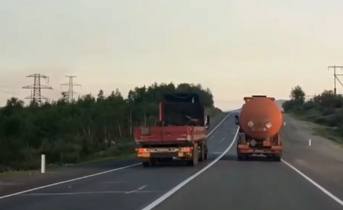 Опасный обгон Нарушитель