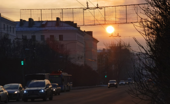Ограничение движения в Мурманске Дорога