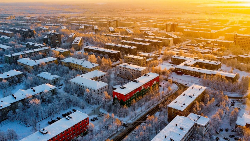 Апатиты, жилые дома с квадрокоптера