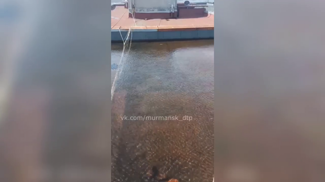 На крыше дома в Мурманске появился бассейн Вода