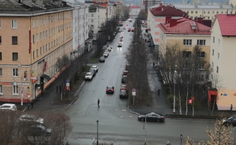 Ограничение движения в Мурманске Улица