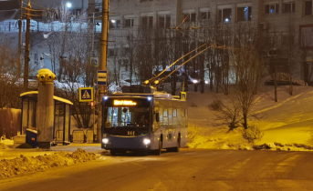 Декада пассажира в Мурманске Троллейбус