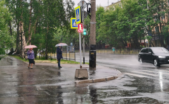 Погода в Мурманской области резко изменится Дождь, дорога.