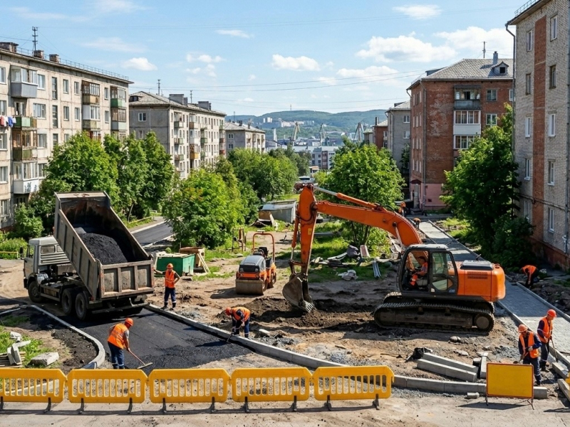 В Мурманске начнут массово обновлять дворы Двор