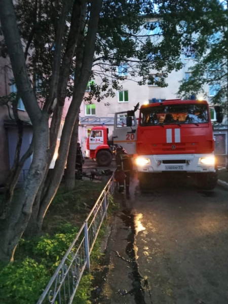 В Мурманской области во время пожара погиб мужчина Пожар