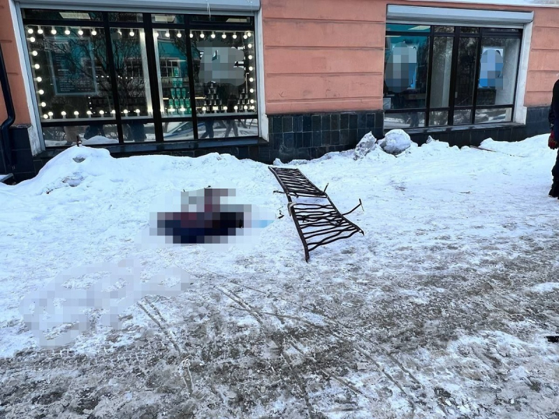 В центре Мурманска с крыши упал человек Улица