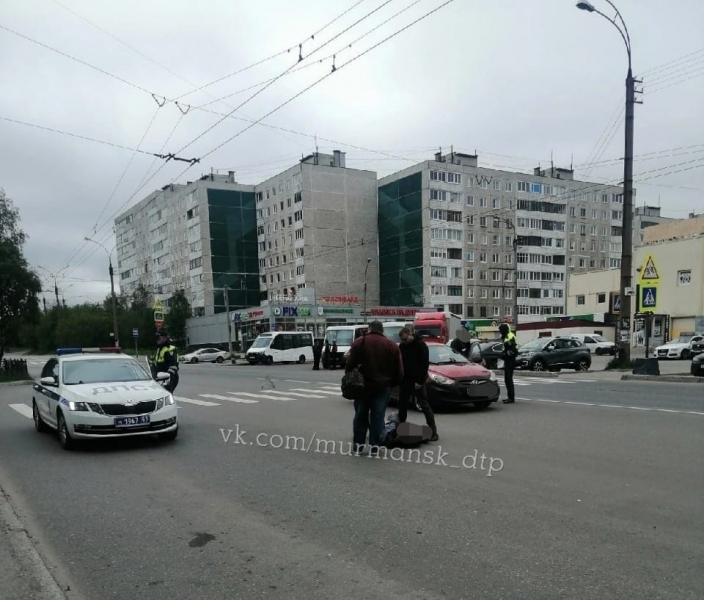 В Мурманске на пешеходном переходе сбили человека ДТП