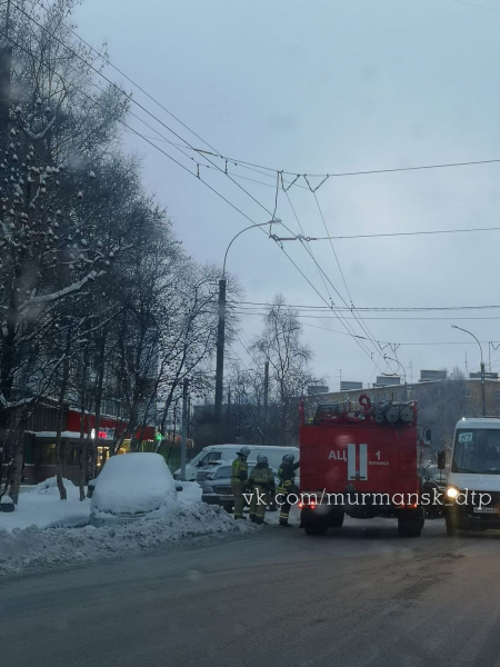 Из-за ДТП в центре Мурманска встали троллейбусы ДТП, авария