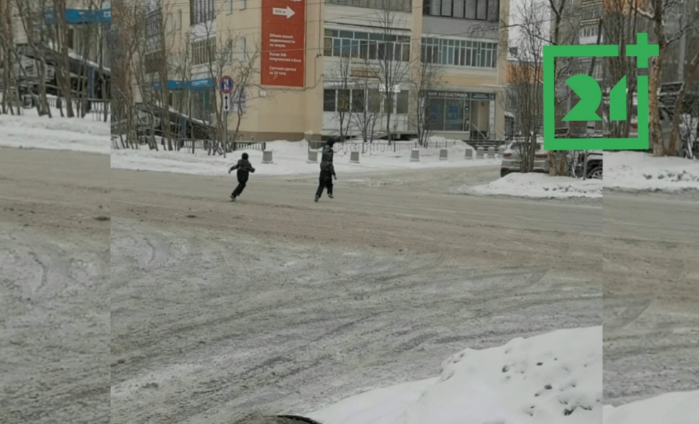 Опасную ситуацию наблюдали в Мурманске