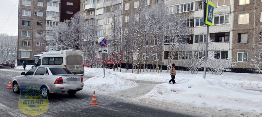 В Мурманске сбили человека Авария в Мурманске