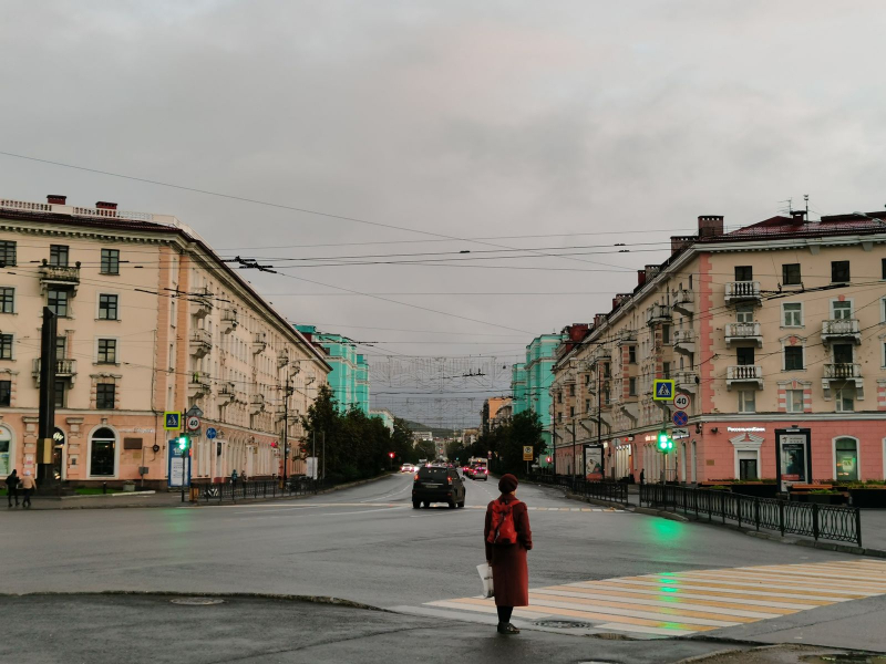 В Мурманске открыли проход для пешеходов в центре города Мурманск
