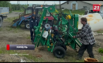 В Никель завезли часть оборудования для молочно-товарной фермы «Казаки на севере» Оборудование