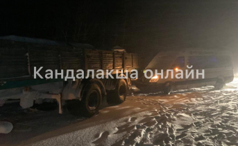 На трассе в Мурманской области произошла авария с большегрузом Авария