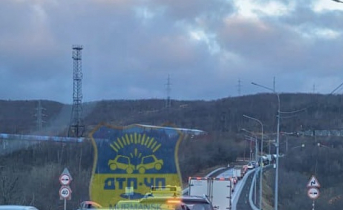 Под Мурманском водители застряли в огромной пробке Пробка