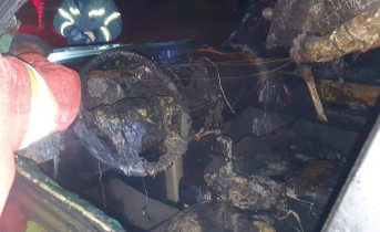 В Мурманске сгорел автомобиль Автомобиль