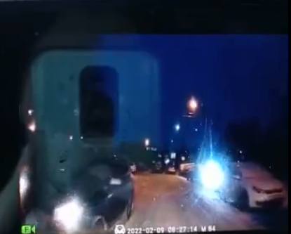 Момент ДТП в Мурманске попал на видео ДТП