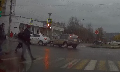 Авария с учебным автомобилем в Мурманской области попала на видео Авария