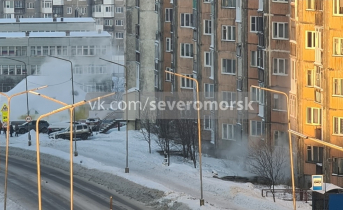 Парящие трубы в Мурманской области Улица
