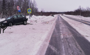 В ДТП на трассе в Мурманской области пострадал человек ДТП