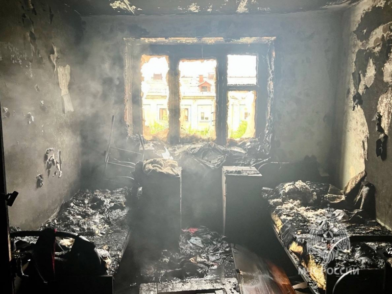 Пожар в общежитии Пожар
