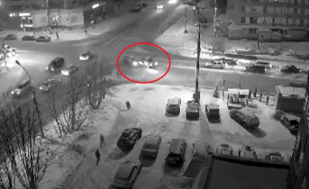 Момент ДТП в центре Мурманска попал на видео ДТП