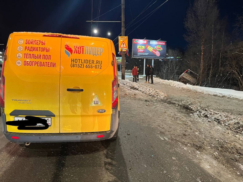 Мурманск,  автомобиль, люди, ДТП