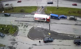 Момент массового ДТП в Мурманске попал на видео ДТП