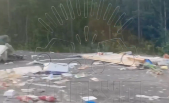 Крупное ДТП попало на видео в Мурманской области ДТП