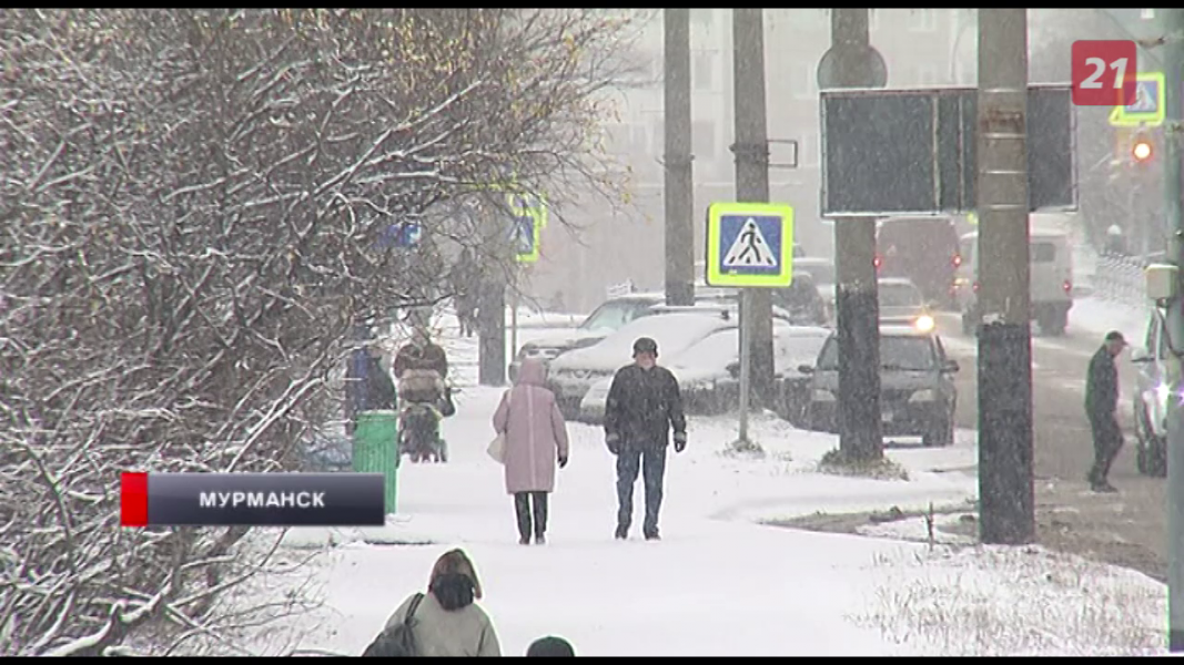 Мурманчане столкнулись с проблемами после снегопада Мурманск