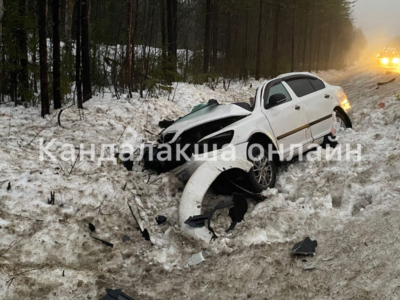 Три человека погибли при лобовом столкновении на трассе в Мурманской области ДТП