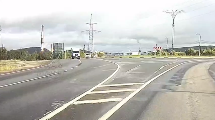 Момент ДТП в Мурманской области попал на видео ДТП