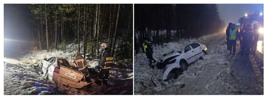 Двое детей погибли в страшной аварии на трассе в Мурманской области Авария