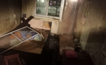 В пожаре в Мурманской области пострадал человек Пожар