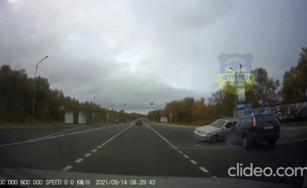 Момент жесткой аварии в Мурманской области попал на видео ДТП