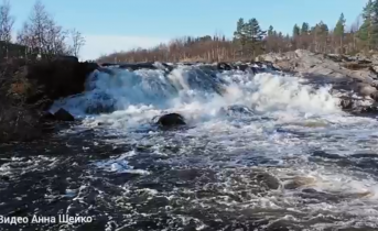 Восхитительный водопад посетили северяне в Заполярье Водопад
