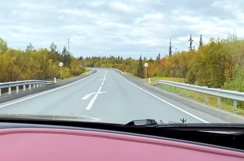 Популярный певец поделился видеороликом из Мурманской области Дорога