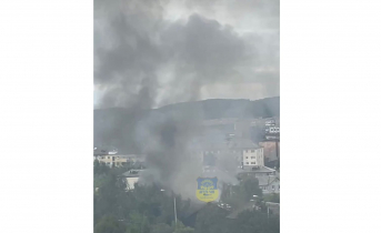 На улице Калинина в Мурманске горела деревяшка Пожар