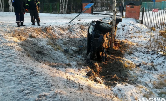 Автомобиль вылетел с дороги в Мурманской области ДТП