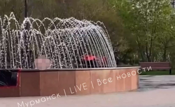 Поведение голого мужчины в центре Мурманска шокировало прохожих Фонтан