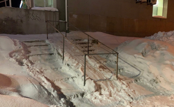 В Мурманской области заварили пандус Пандус