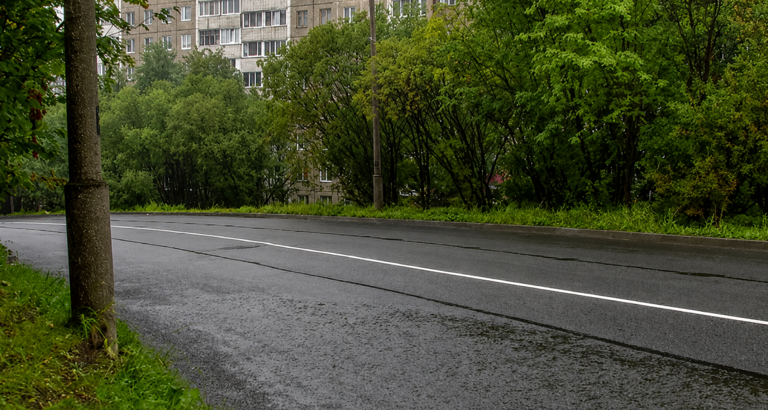 В центре Мурманска до конца сентября ограничили движение Дорога