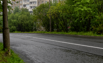 В центре Мурманска до конца сентября ограничили движение Дорога